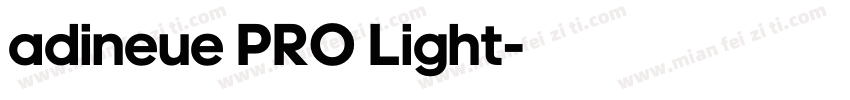 adineue PRO Light字体转换